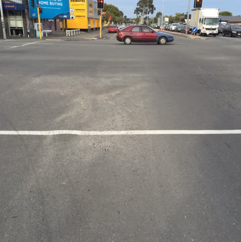 The photograph attached to this roading/streets report