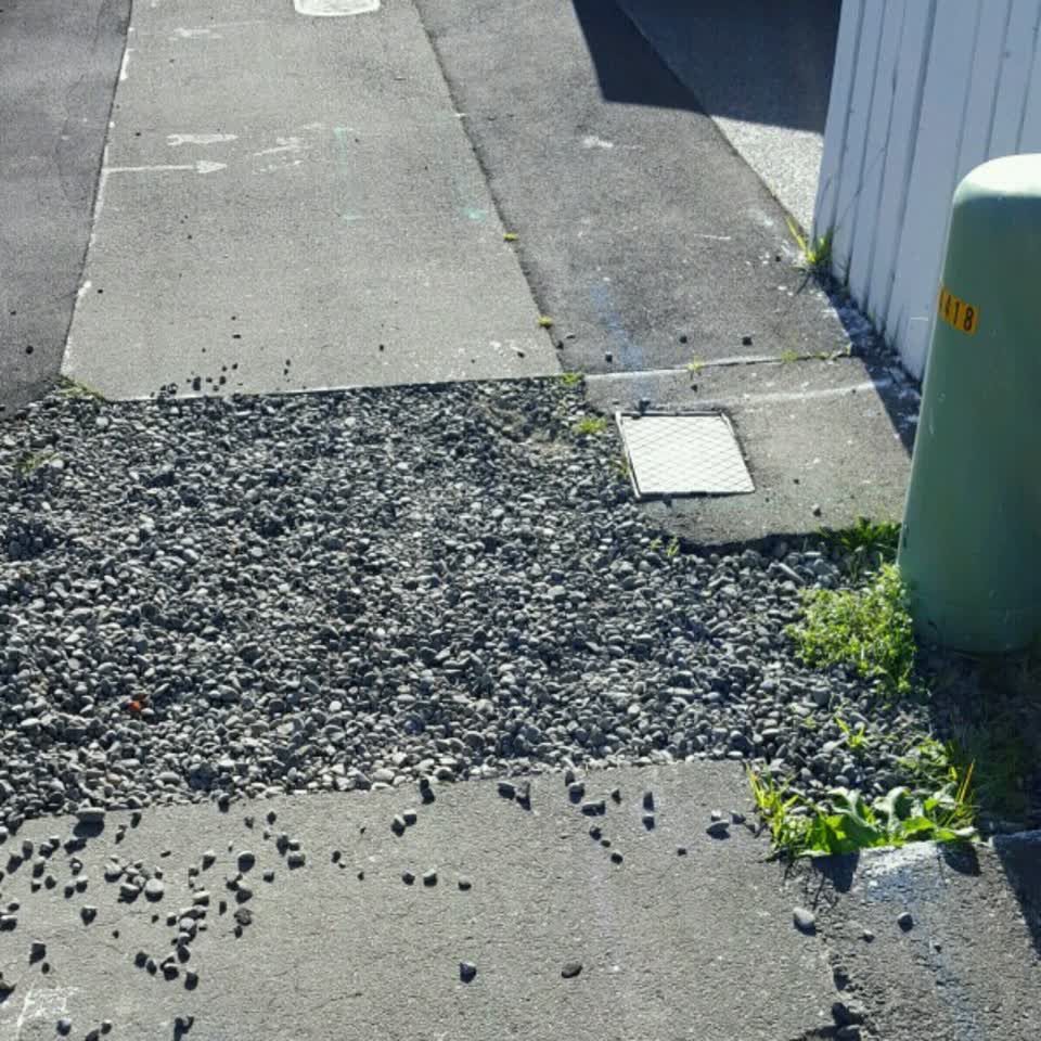 The photograph attached to this roading/streets report