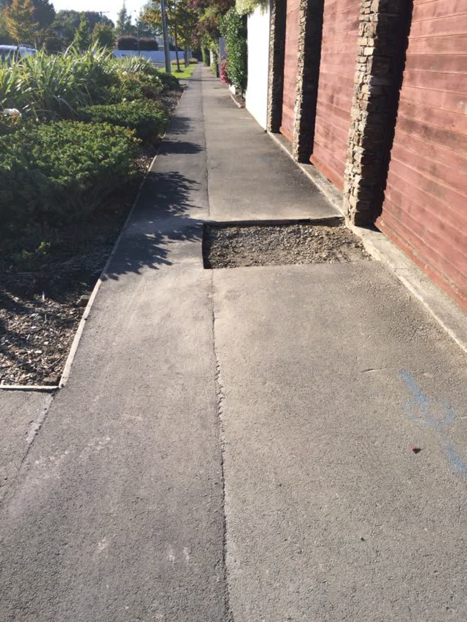 The photograph attached to this roading/streets report