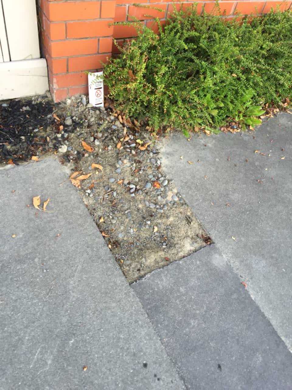 The photograph attached to this roading/streets report
