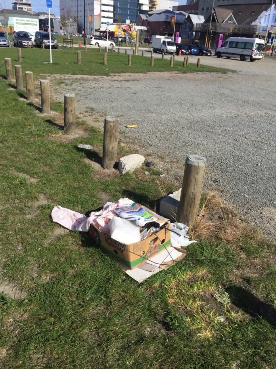 The photograph attached to this rubbish/recycling report