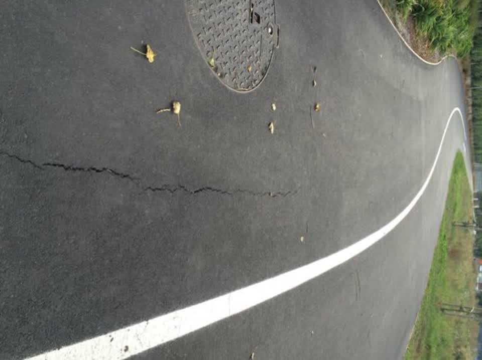 The photograph attached to this roading/streets report