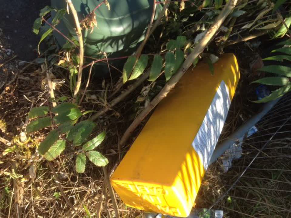The photograph attached to this rubbish/recycling report