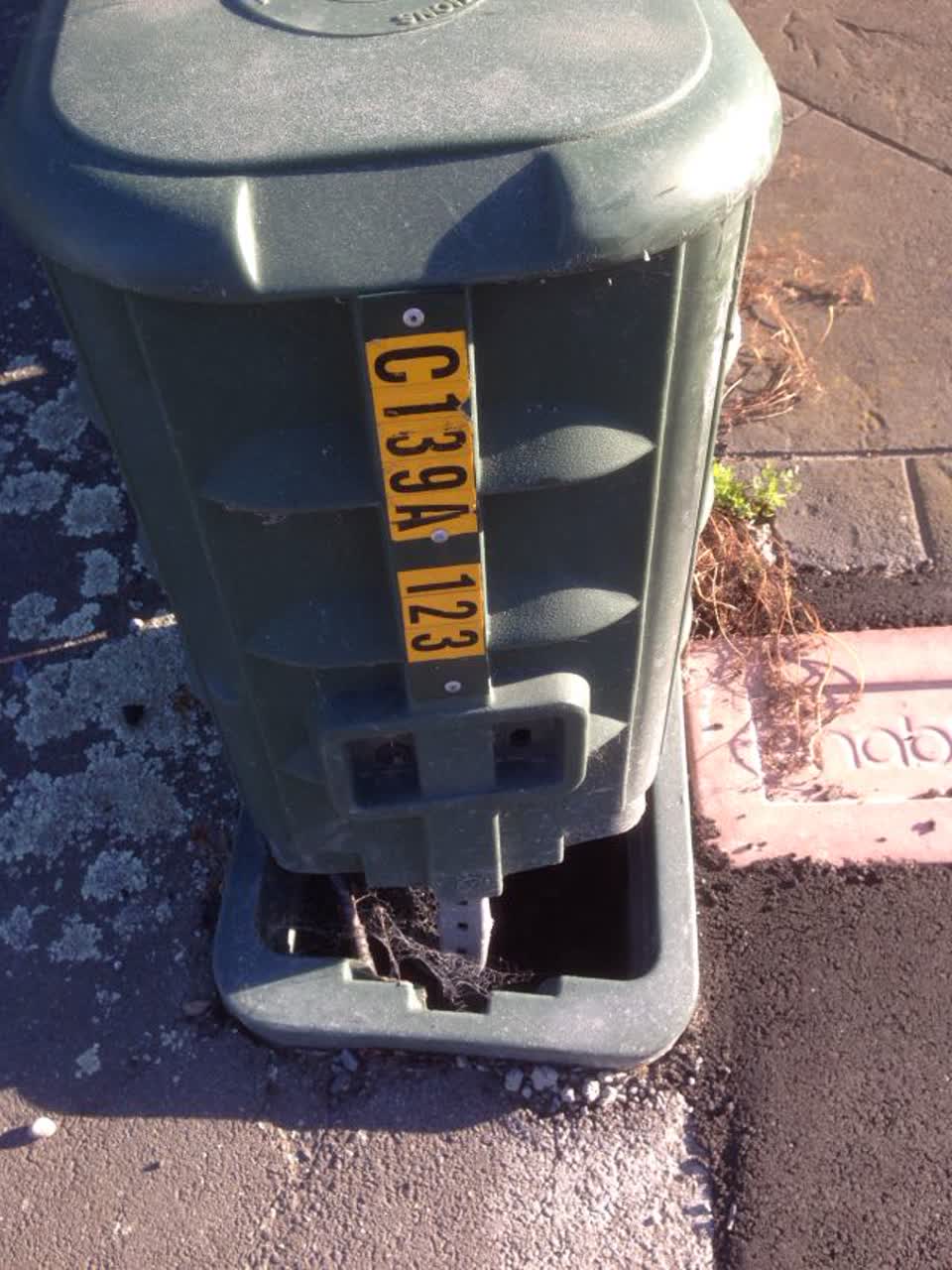 The photograph attached to this roading/streets report