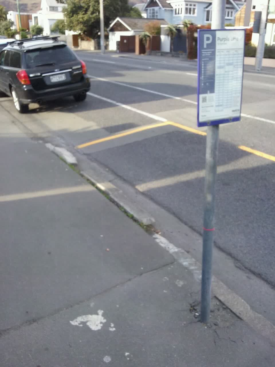 The photograph attached to this roading/streets report