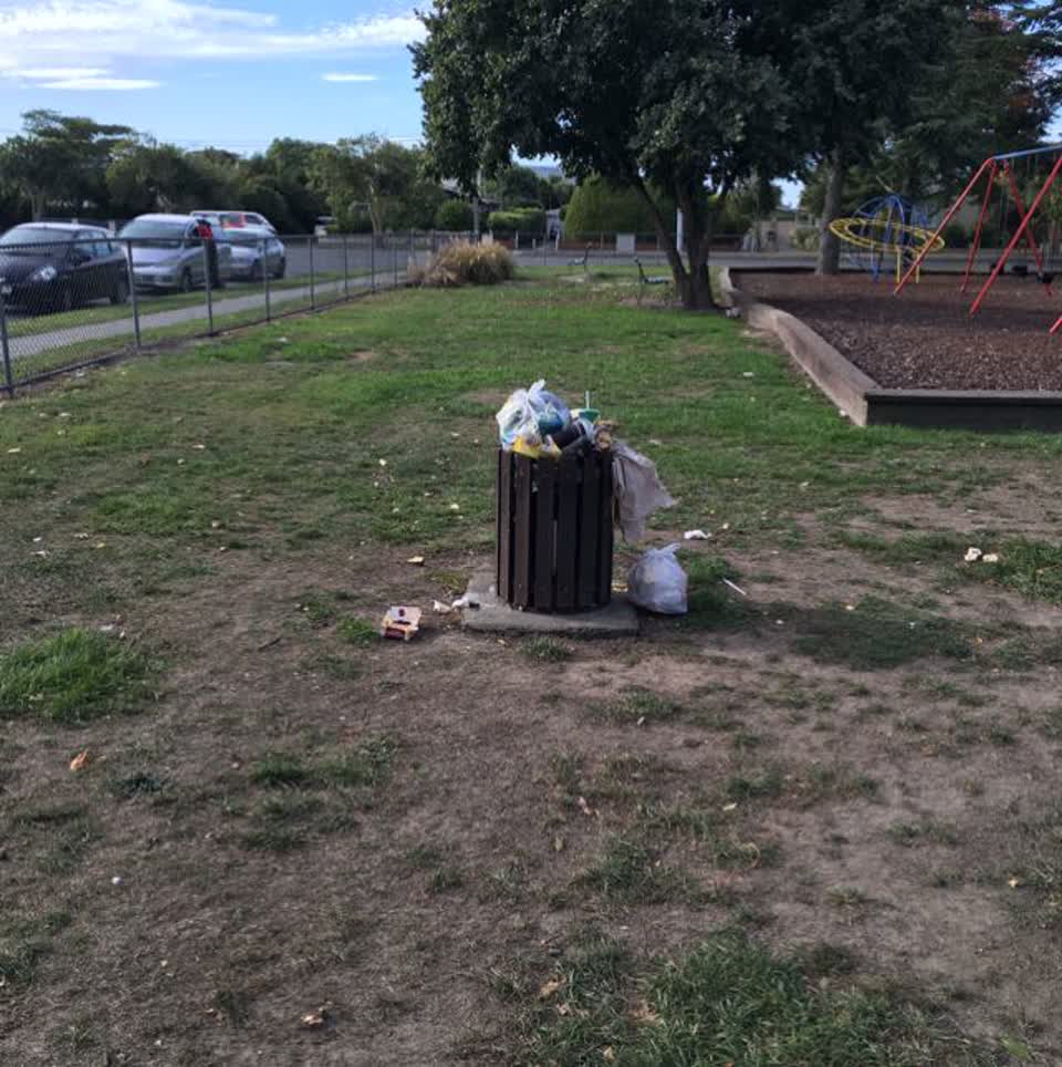 The photograph attached to this rubbish/recycling report