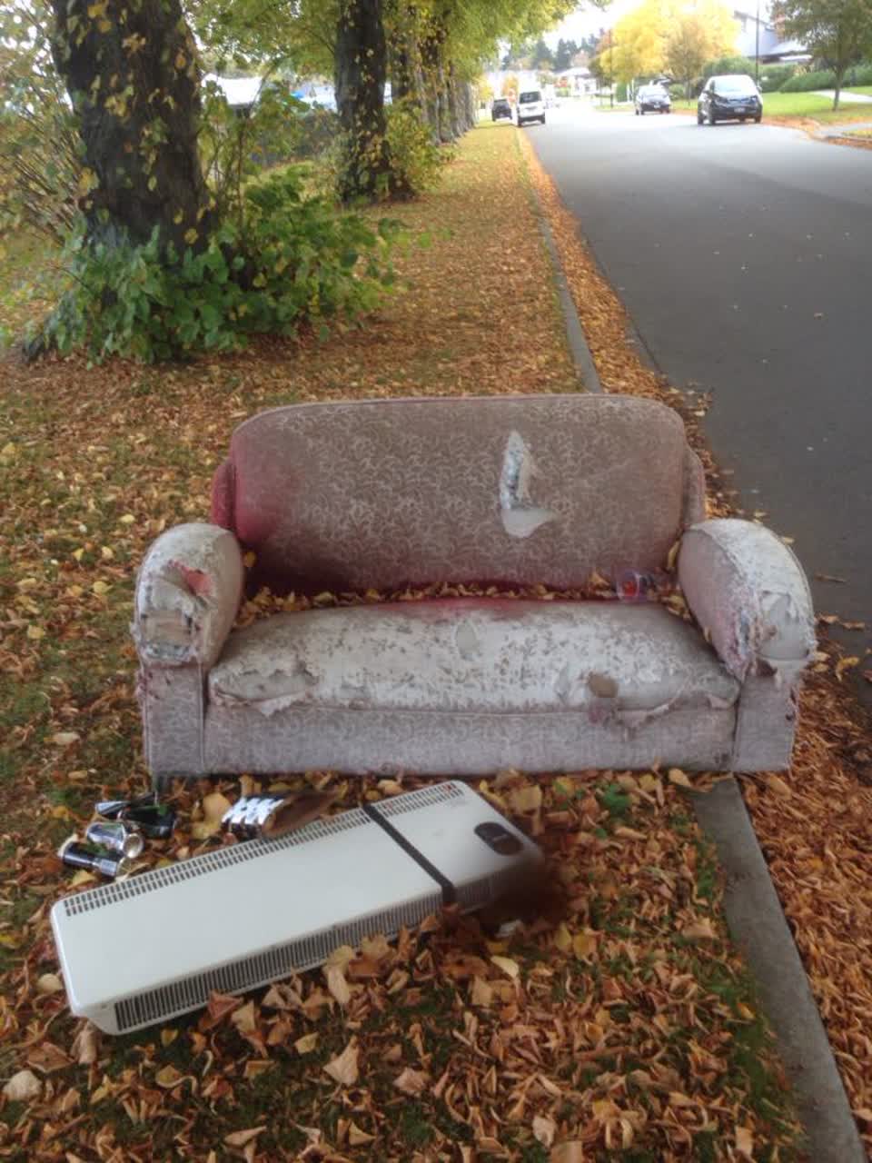 The photograph attached to this rubbish/recycling report