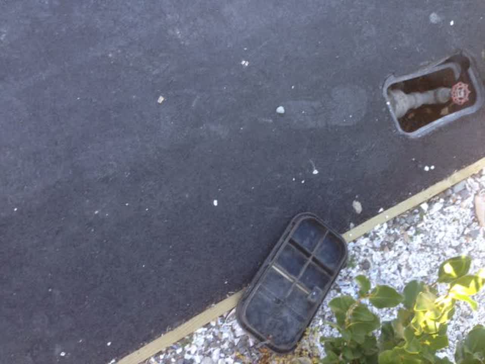 The photograph attached to this wastewater/stormwater report