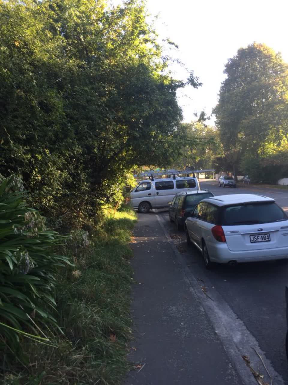 The photograph attached to this roading/streets report