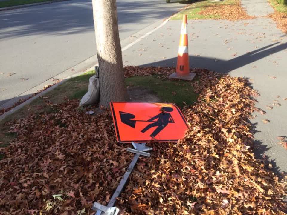 The photograph attached to this roading/streets report