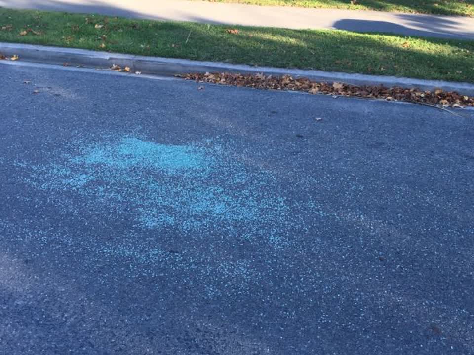 The photograph attached to this roading/streets report