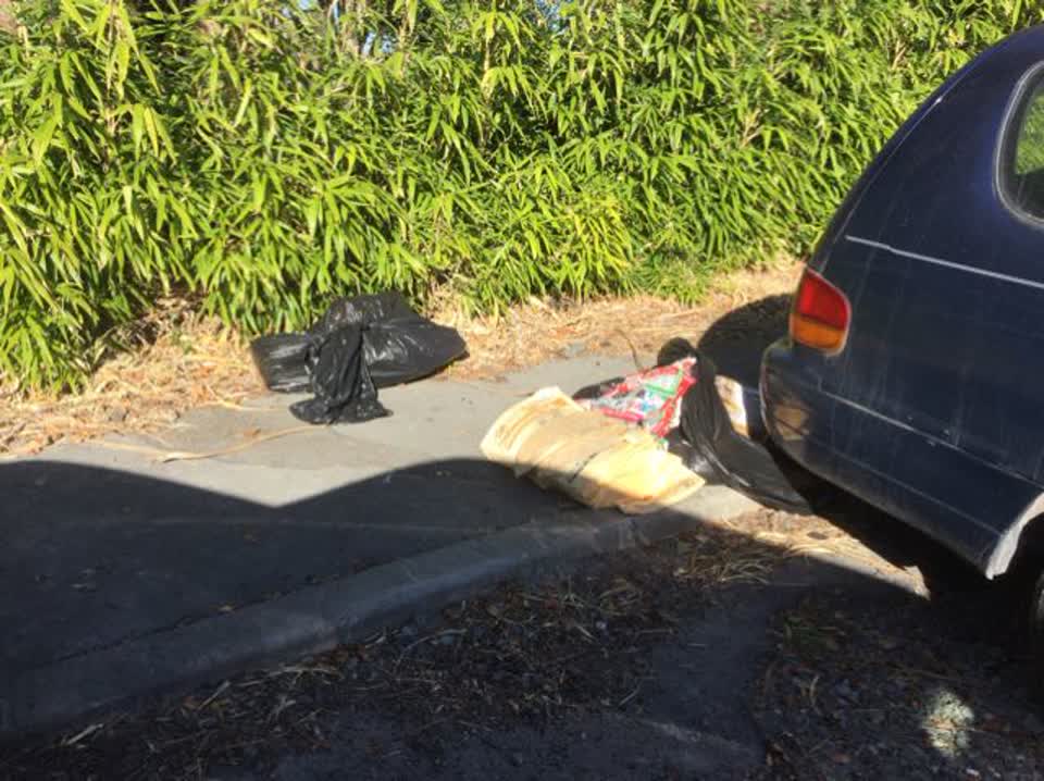 The photograph attached to this rubbish/recycling report