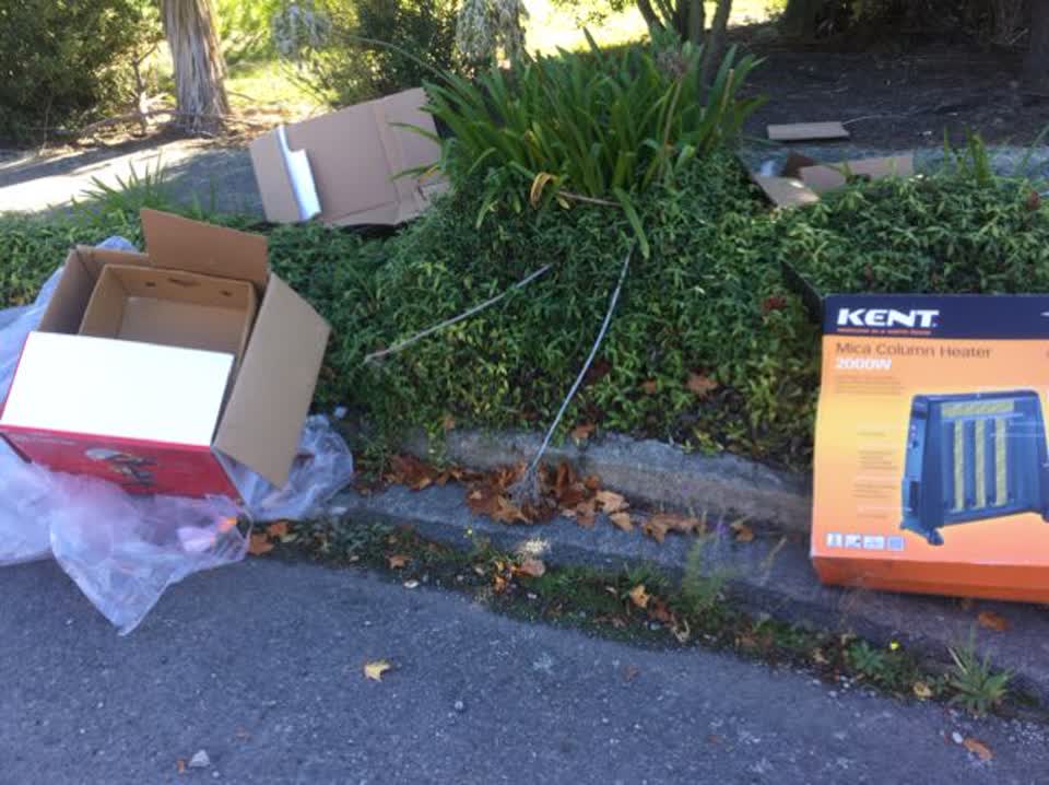 The photograph attached to this rubbish/recycling report