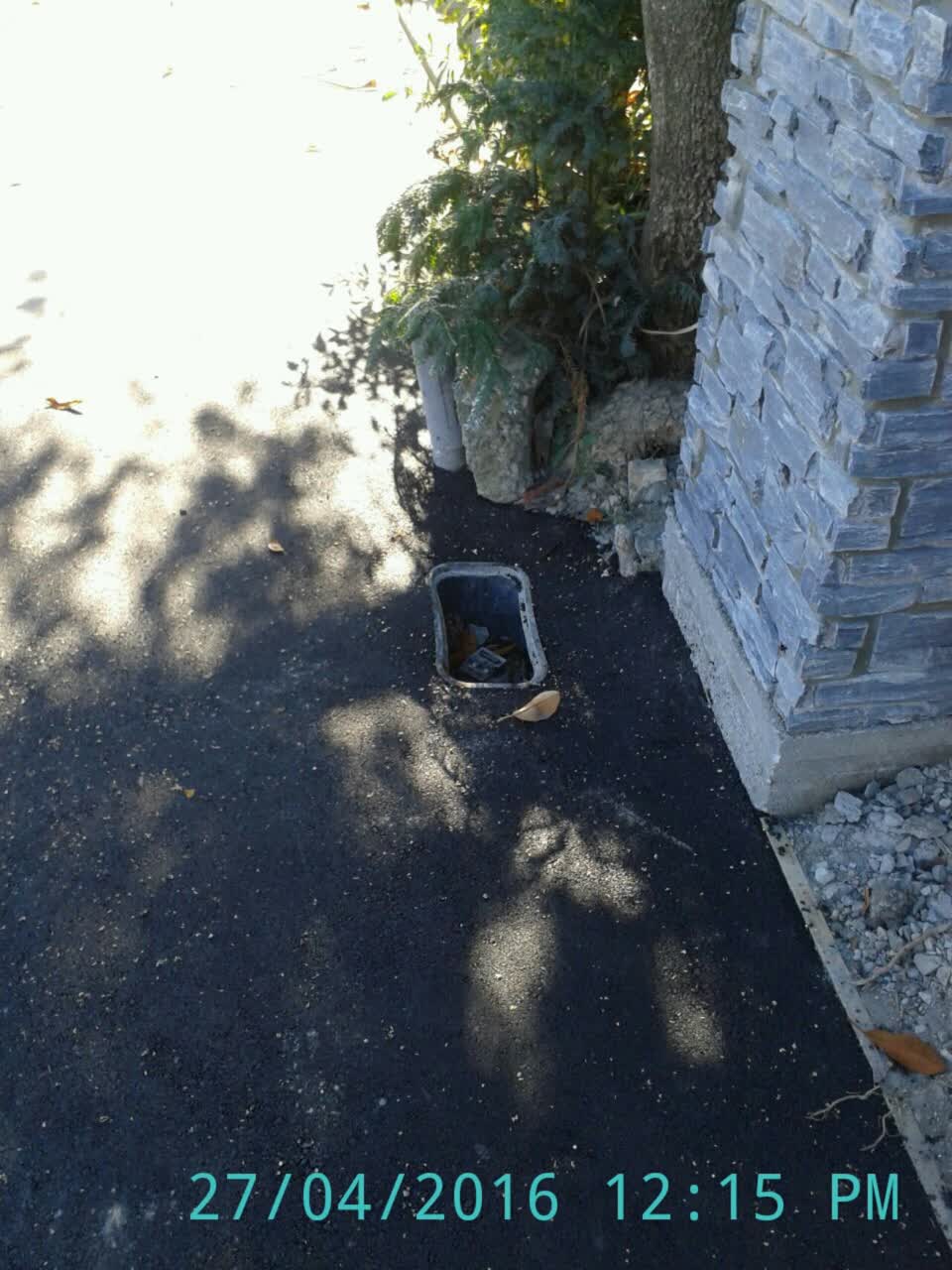 The photograph attached to this water supply report