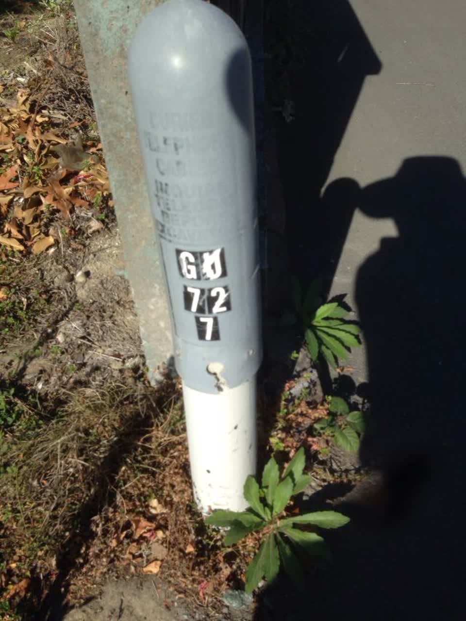 The photograph attached to this roading/streets report
