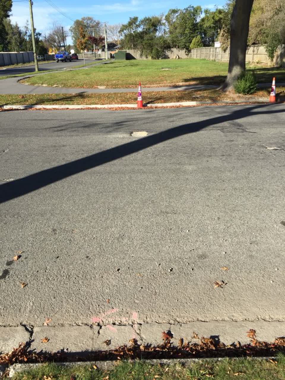 The photograph attached to this roading/streets report