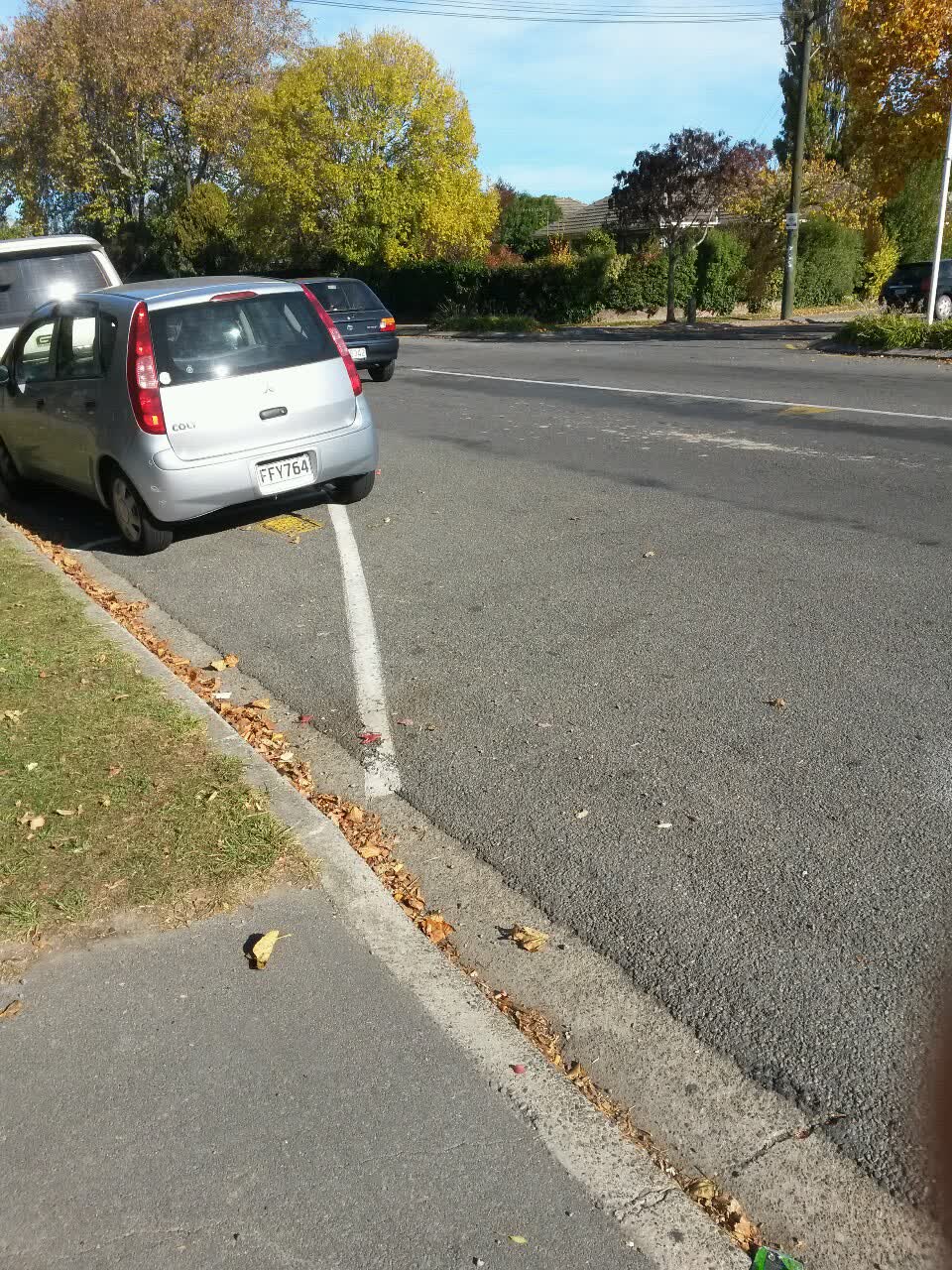 The photograph attached to this roading/streets report