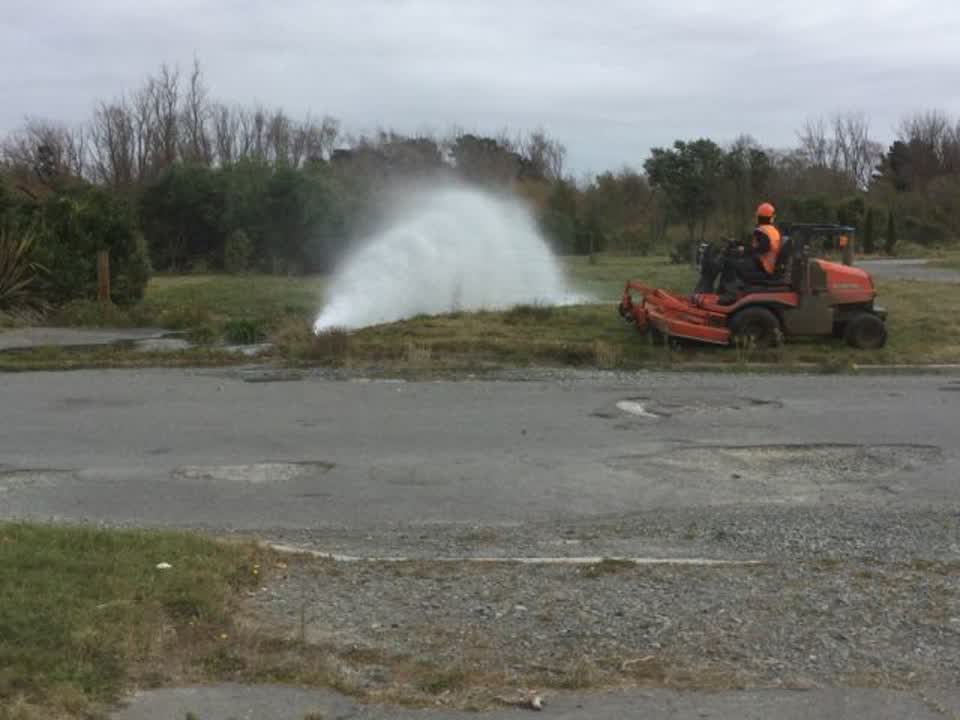 The photograph attached to this wastewater/stormwater report