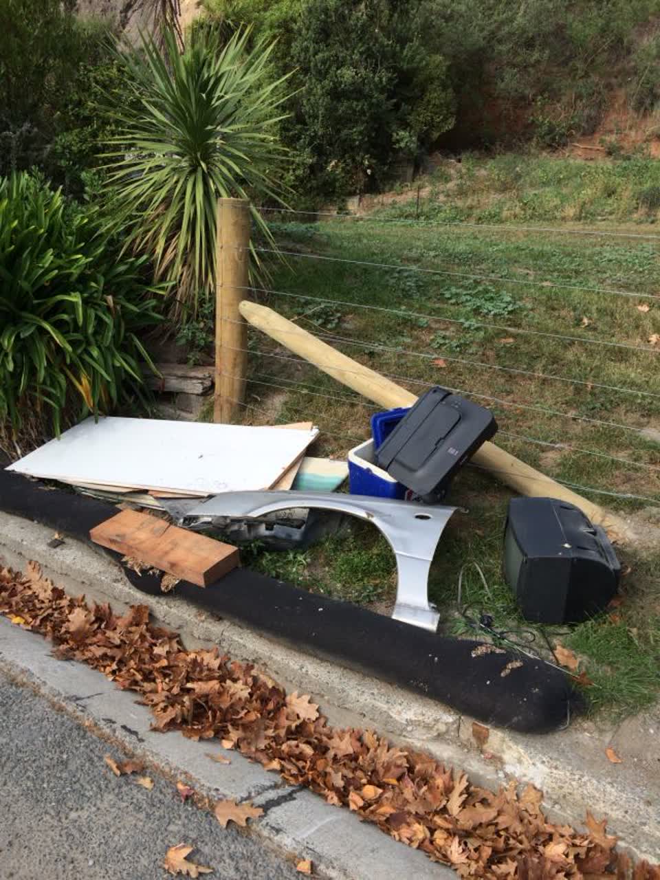 The photograph attached to this rubbish/recycling report
