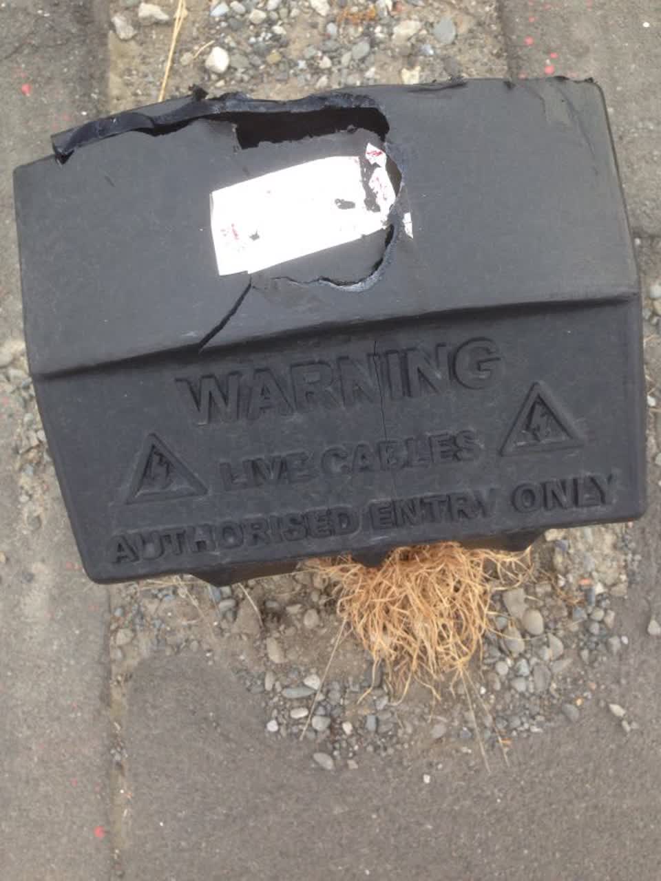 The photograph attached to this roading/streets report