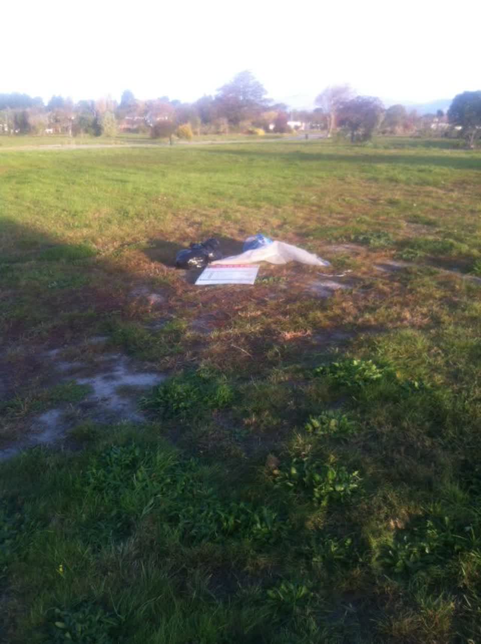 The photograph attached to this rubbish/recycling report