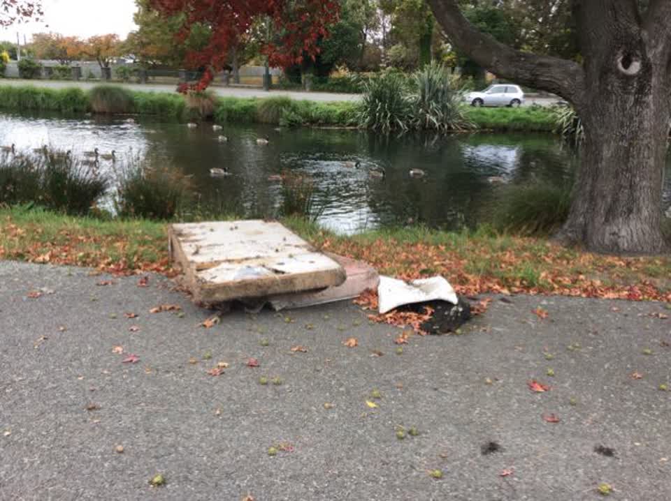 The photograph attached to this rubbish/recycling report