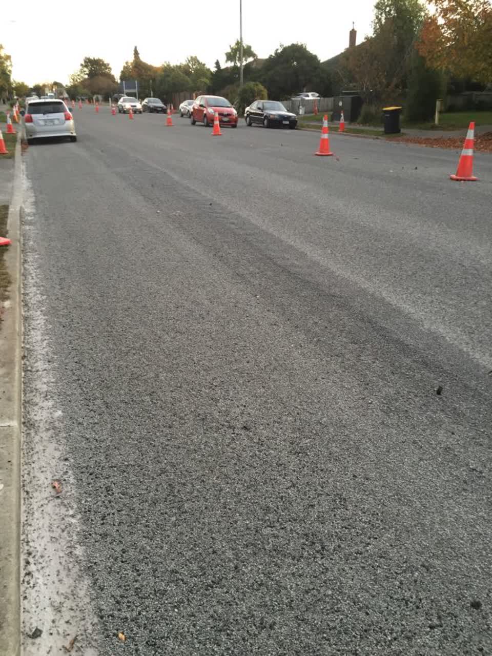 The photograph attached to this roading/streets report