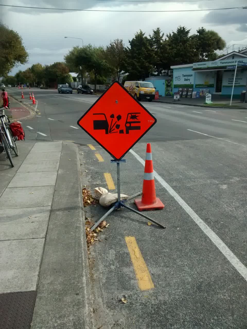 The photograph attached to this roading/streets report