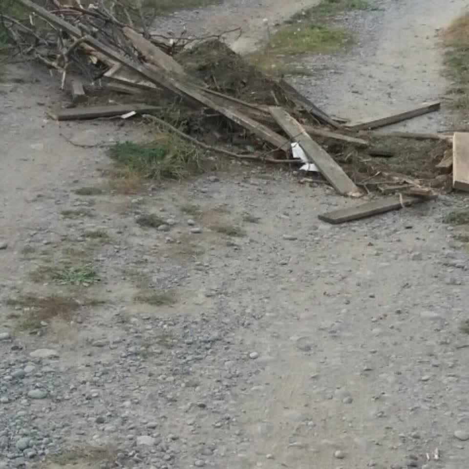 The photograph attached to this rubbish/recycling report