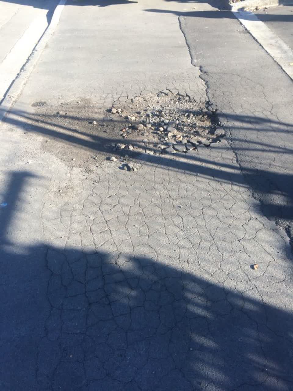The photograph attached to this roading/streets report