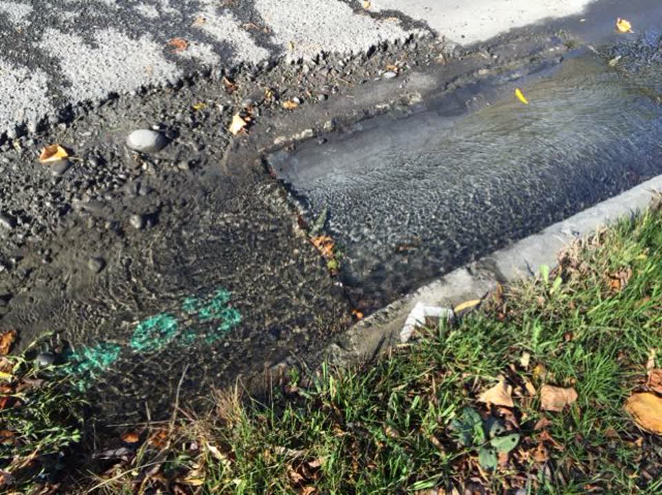 The photograph attached to this roading/streets report