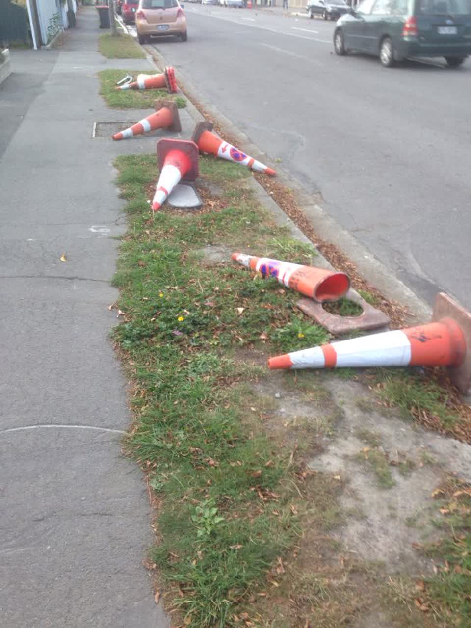 The photograph attached to this roading/streets report