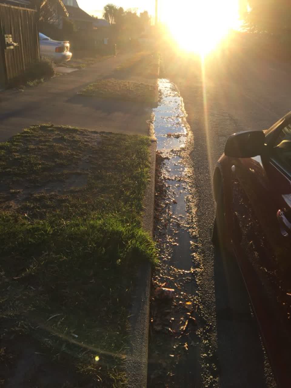 The photograph attached to this roading/streets report