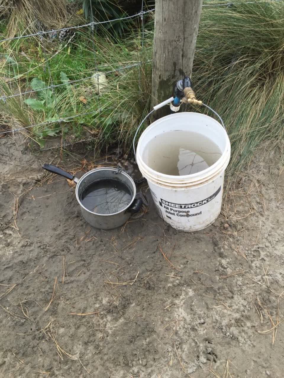 The photograph attached to this water supply report