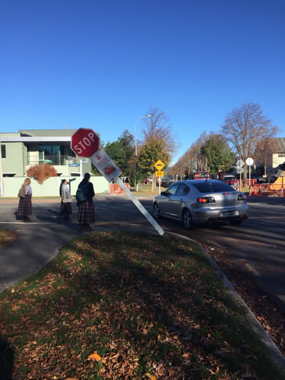 The photograph attached to this roading/streets report