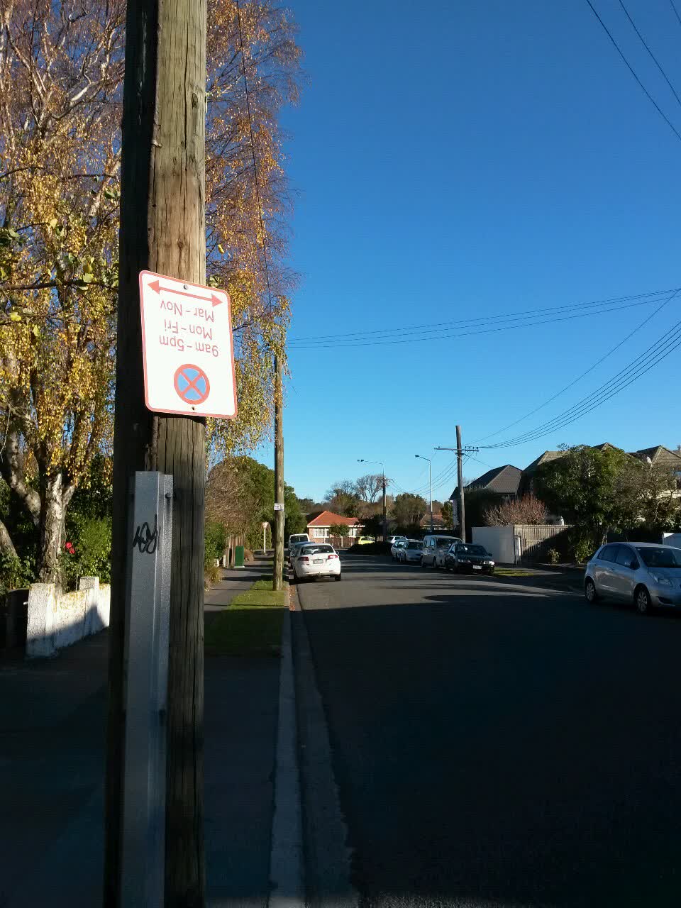 The photograph attached to this roading/streets report