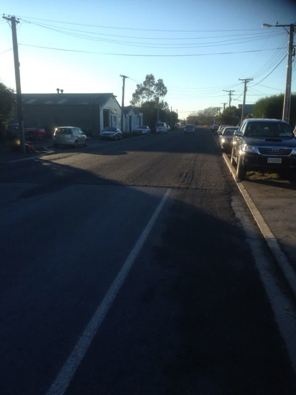 The photograph attached to this roading/streets report