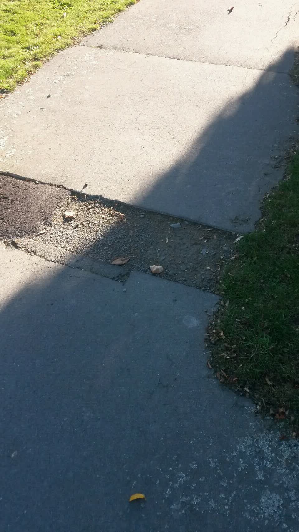 The photograph attached to this roading/streets report