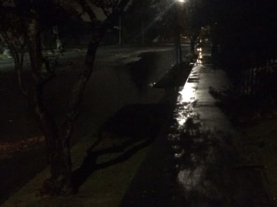 The photograph attached to this wastewater/stormwater report