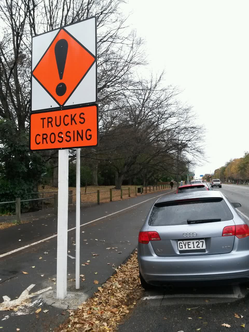 The photograph attached to this roading/streets report
