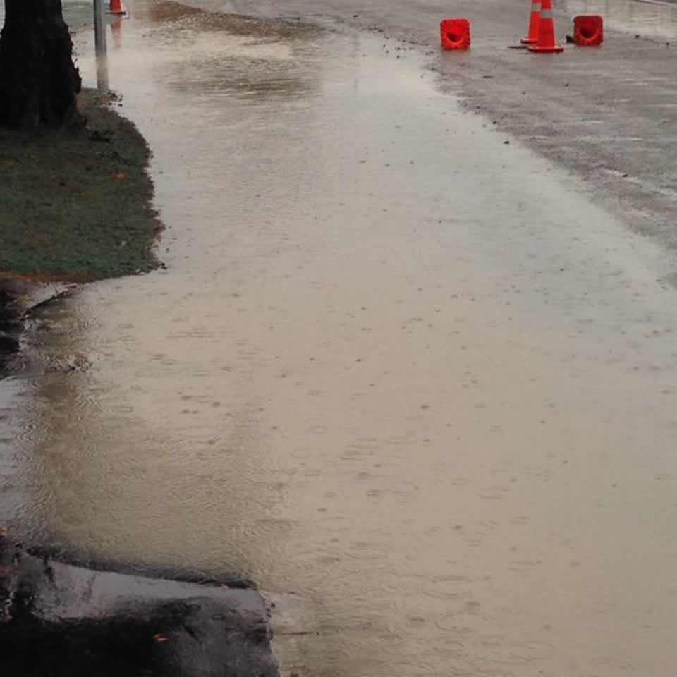 The photograph attached to this wastewater/stormwater report