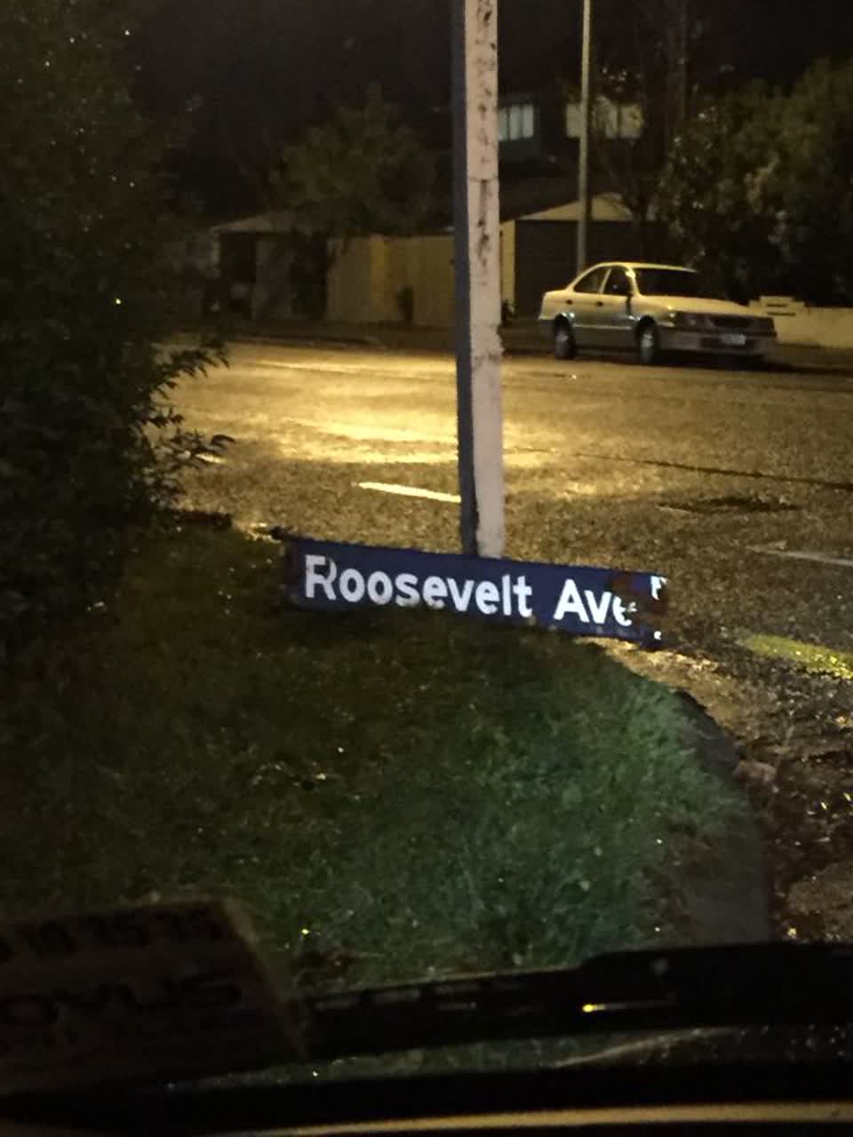 The photograph attached to this roading/streets report