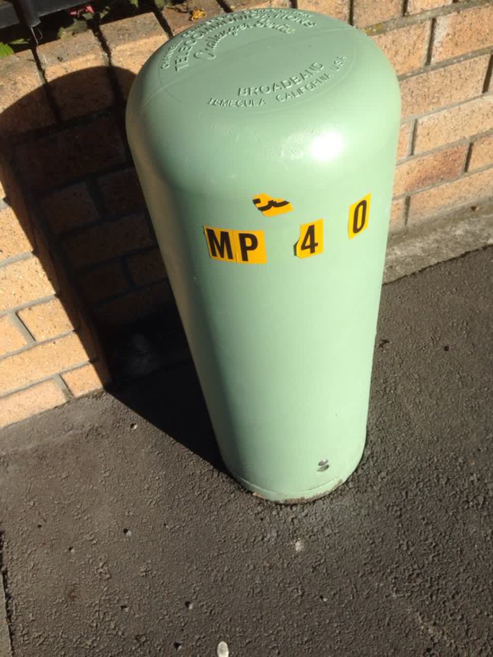 The photograph attached to this roading/streets report