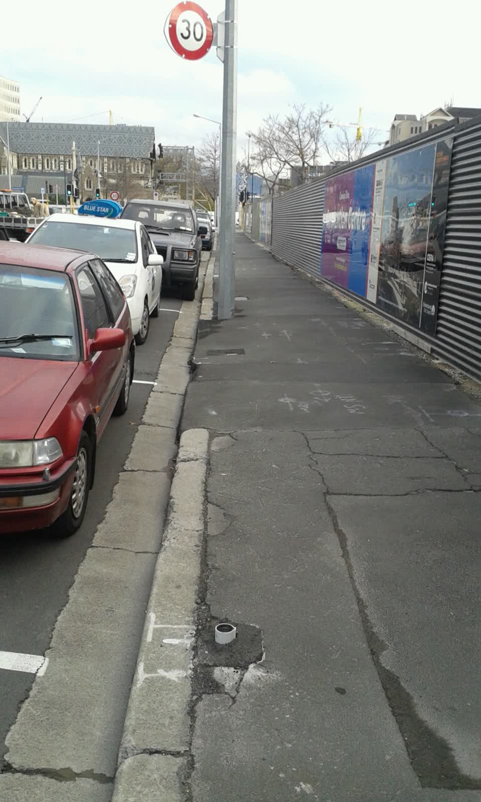 The photograph attached to this roading/streets report
