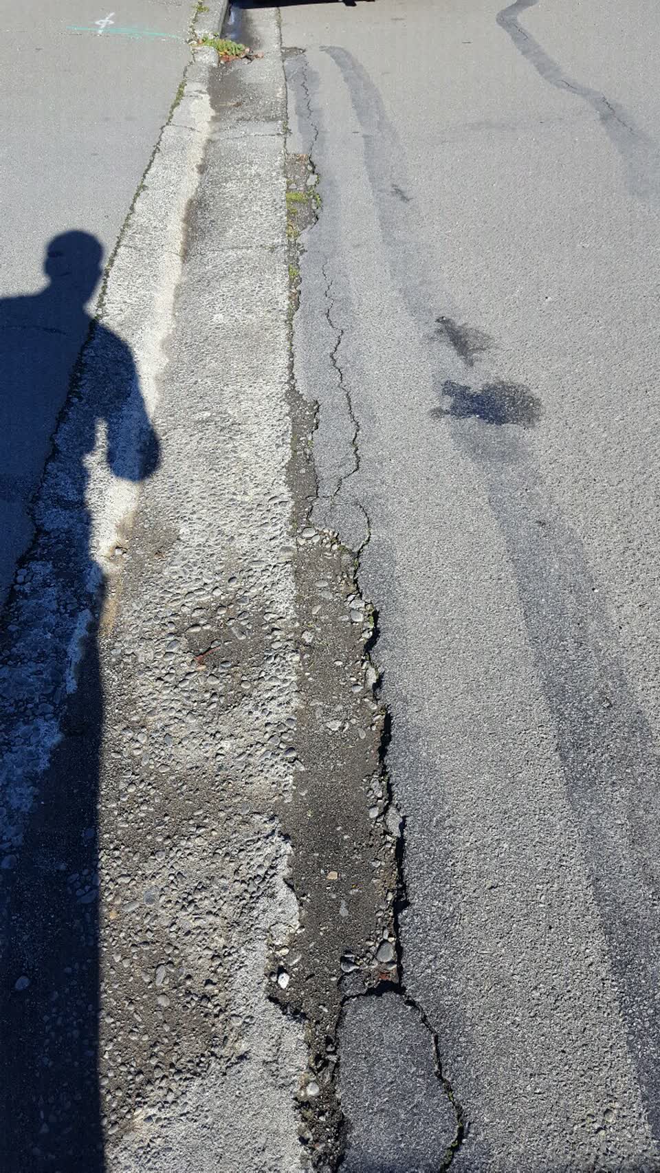 The photograph attached to this roading/streets report