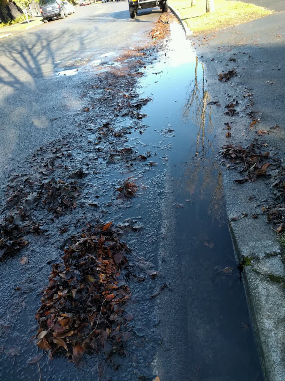 The photograph attached to this roading/streets report
