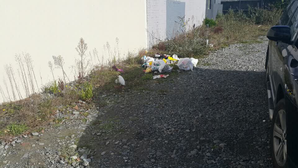 The photograph attached to this rubbish/recycling report