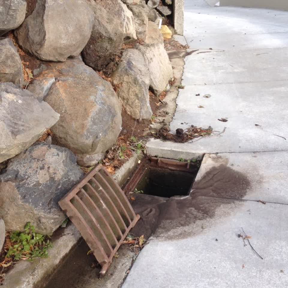 The photograph attached to this wastewater/stormwater report