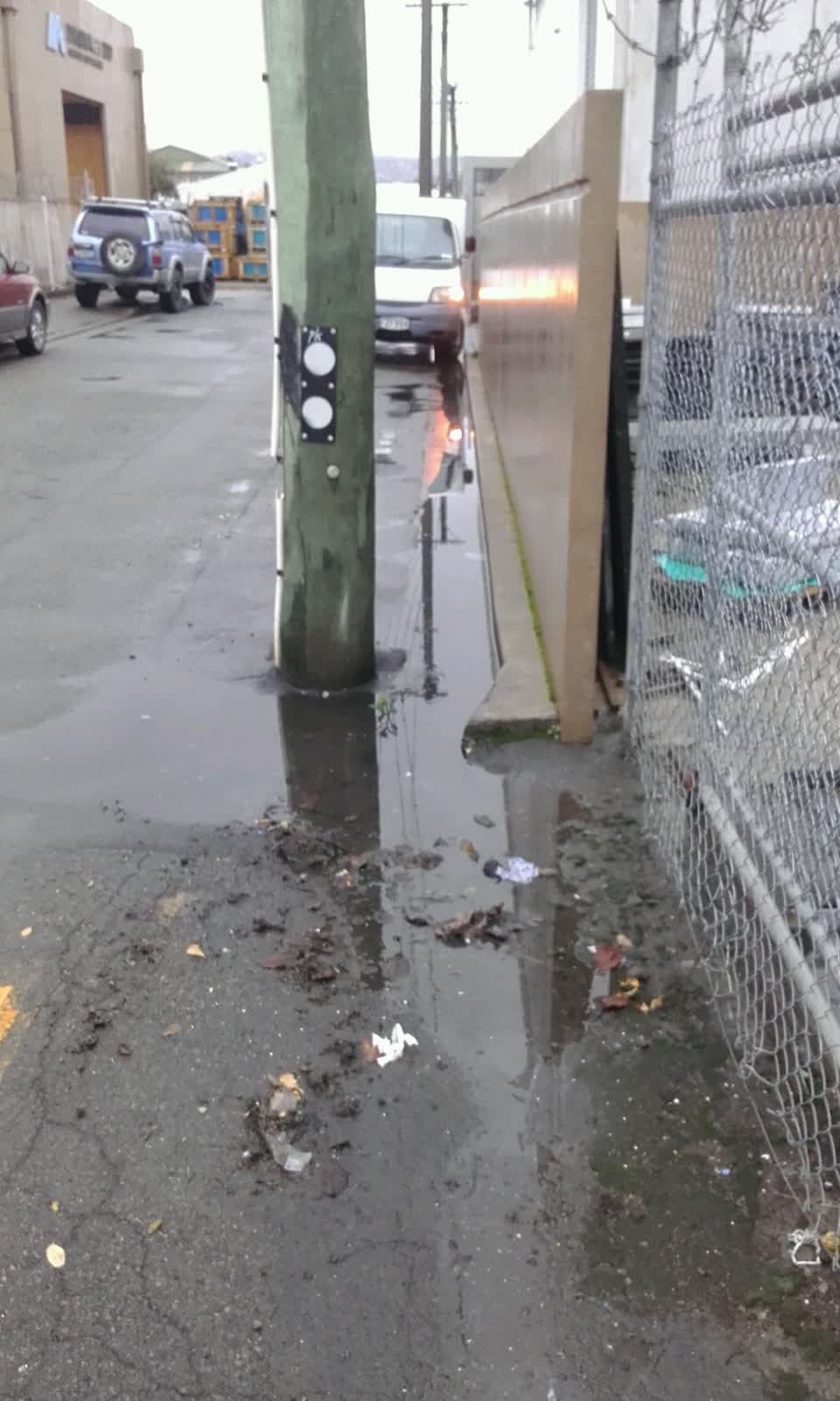 The photograph attached to this roading/streets report
