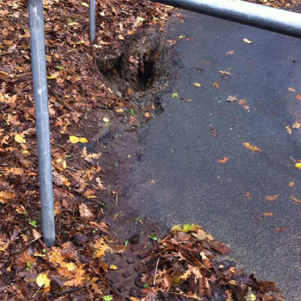 The photograph attached to this wastewater/stormwater report